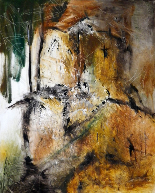 'Zerstörungswut', Mischtechnik, 80cm x 100cm, Preis auf Anfrage