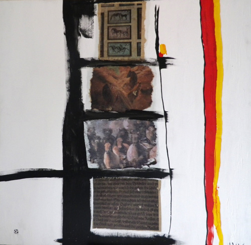 'Fussball-WM', Mischtechnik, 100cm x 100cm, Preis auf Anfrage
