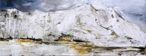 'Niemandsland', Mischtechnik, 100cm x 40cm, Preis auf Anfrage
