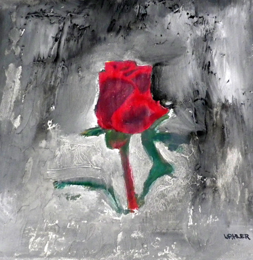 'Marienverehrung', Mischtechnik, 30cm x 30cm, Preis auf Anfrage
