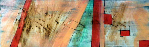 'Frühling', Mischtechnik, 150cm x 50cm, Preis auf Anfrage