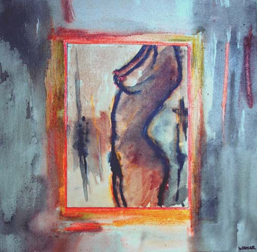 'Paula', Mischtechnik, 50cm x 50cm, Preis auf Anfrage