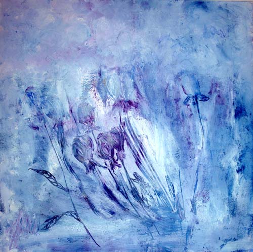 'Eiszeit', Mischtechnik, 100 cm x 100cm, Preis auf Anfrage