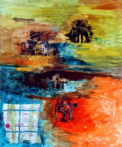 'New Orleans', Mischtechnik, in Privatbesitz