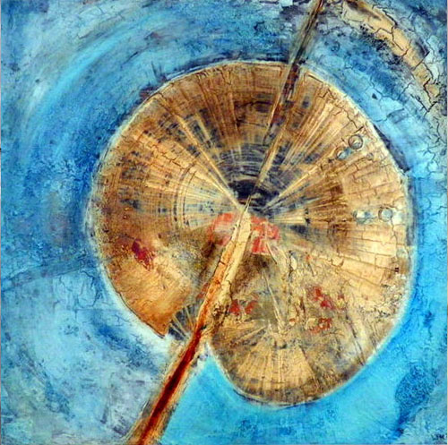 'Lebensringe', Öl auf Leinwand, 50cm x 50cm, Preis auf Anfrage