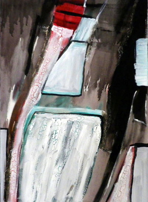 'Muse', Mischtechnik, 50cm x 70cm, Preis auf Anfrage