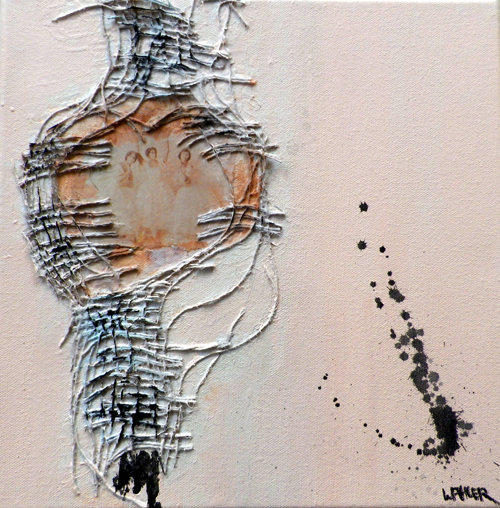 'Reinheit', Collage, 30cm x 30cm, Preis auf Anfrage