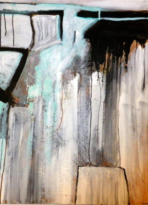 'Schmelztiegel', Mischtechnik, 90cm x 70cm, Preis auf Anfrage