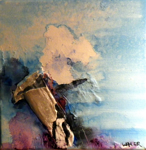 'Silberling', Mischtechnik, 20cm x 20cm, Preis auf Anfrage