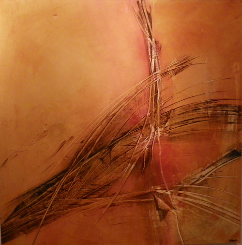 'Zerstörerische Leidenschaft', Öl, 100cm x 100cm, Preis auf Anfrage